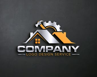 Construction Company Logo Design | Roofing Logo | Modern Remodeling  Builder Branding