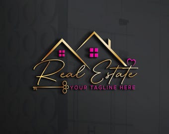 Real Estate Logo Design | Modern Realtor Branding (Digital Download)
