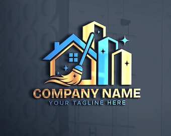 Modern Cleaning Business Logo for Home & Office Services
