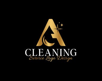 Custom Cleaning Service Logo | Modern Text Design