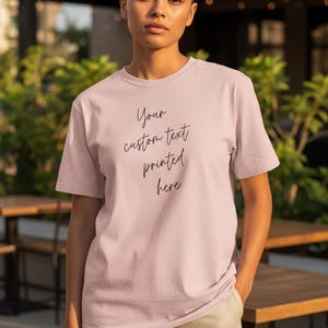 Frauen personalisiertes benutzerdefiniertes T-Shirt