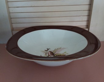 Vintage 9" Square BOWL - Jamaica Pattern - Conversation Design from Taylor Smith Taylor by Walter Dorwin Teague - Dated 9/1953
