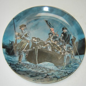 Vintage Collector Plate &quot;THE TURNING POINT&quot;- 1776-1976 by Arthur Hastings Sloggett #984-Issued July 4, 1972 - American Historical Plates Ltd