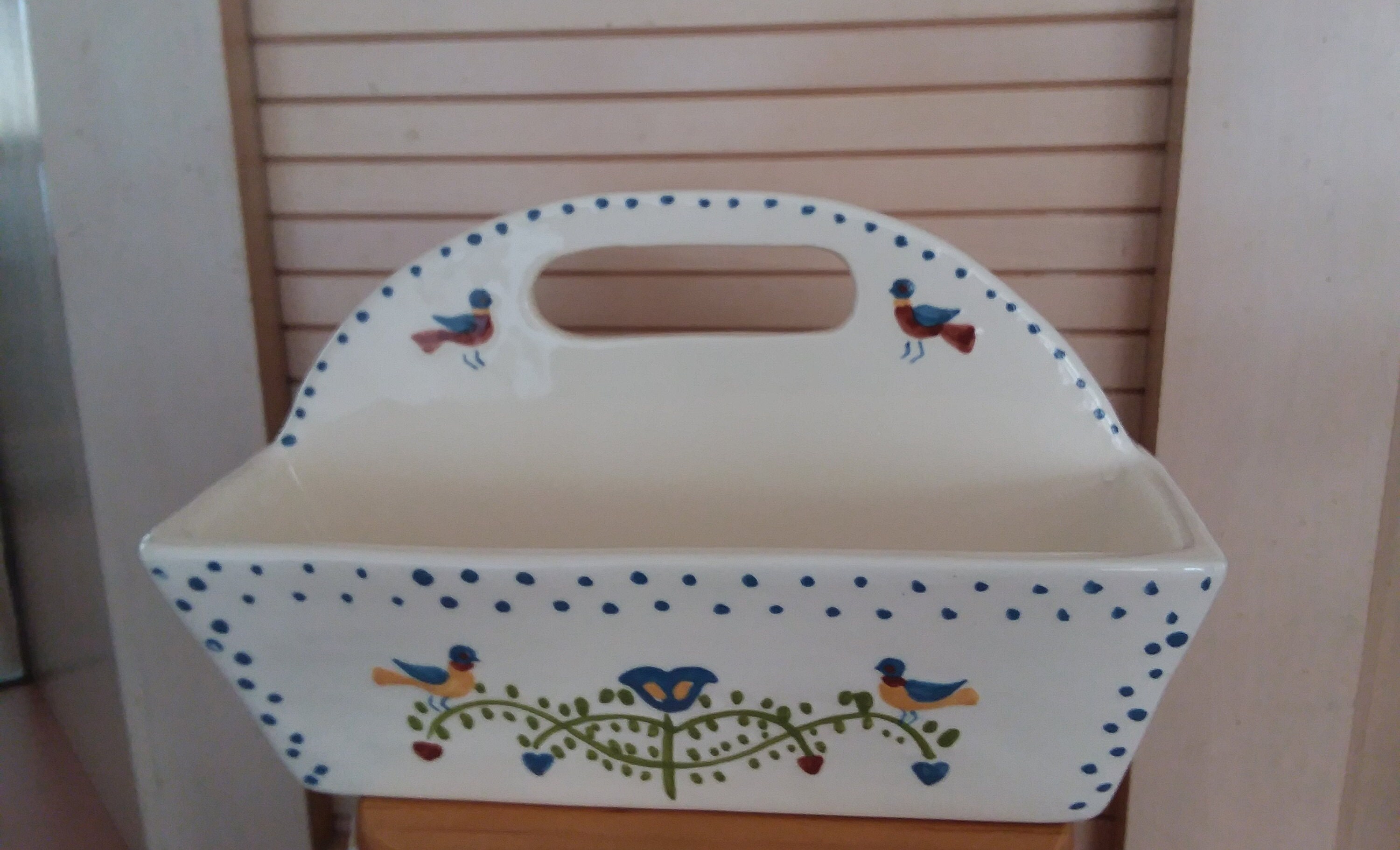 BIRD in HAND Ceramic Basket by Andrea West - the Taste Setter