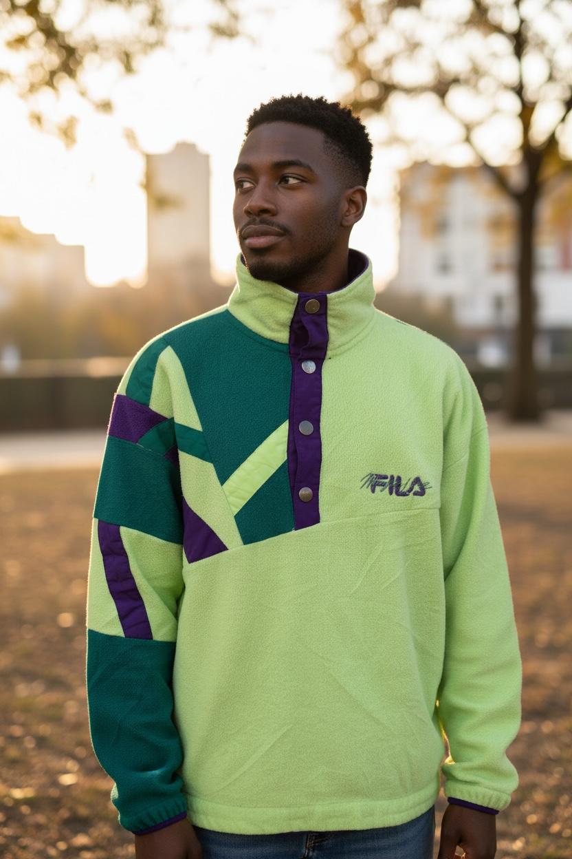 Veste polaire ll bean vintage des années 90 : manteau