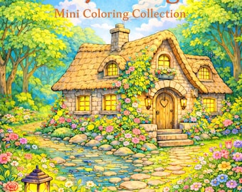 Cozy Cottages - Mini Coloring Collection
