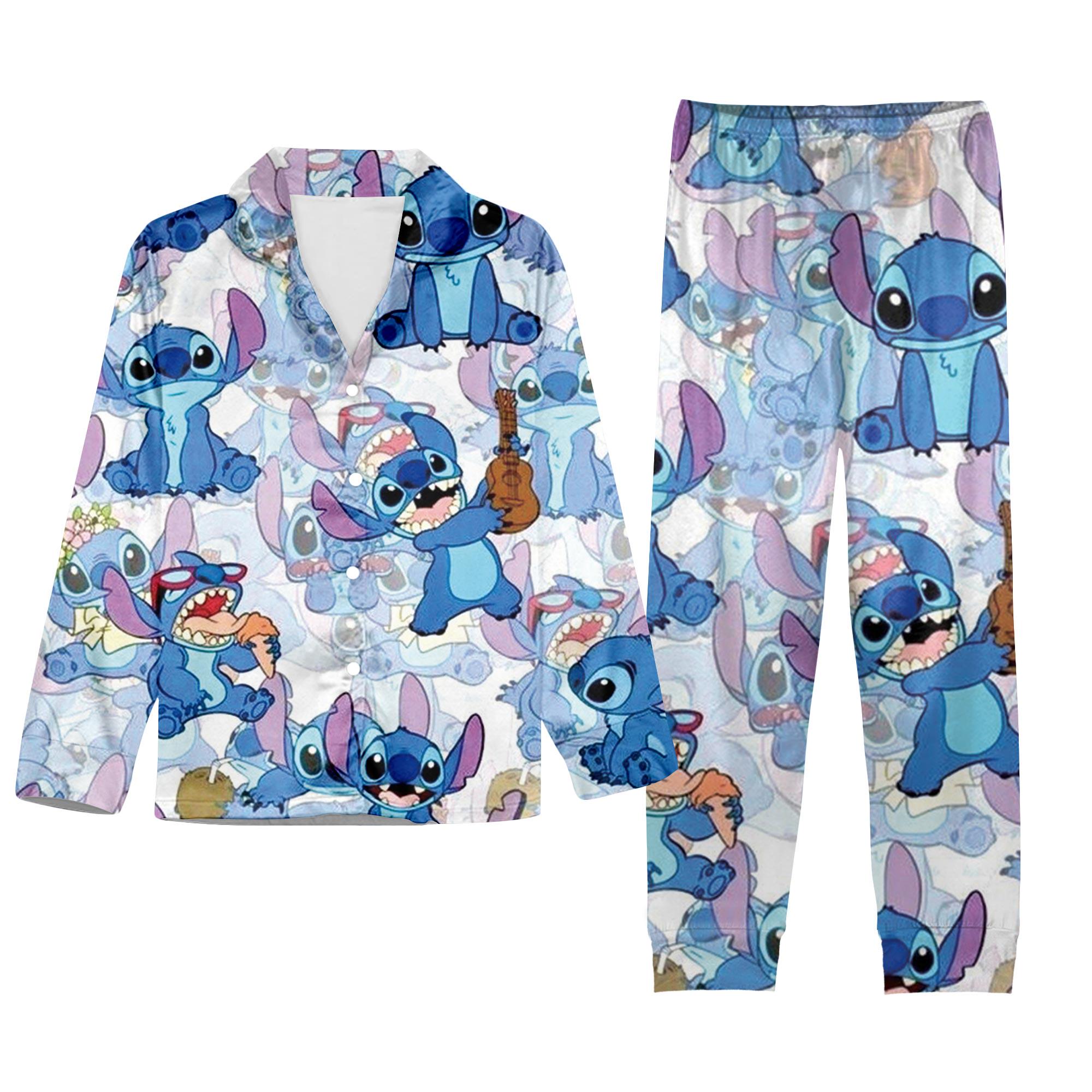 Discover Stitch Family Matching Holiday Pajama Set for Adults and Kids