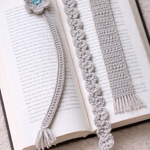 Crochet Bookmark Pattern Bundle – 3 Elegant Bookmarks | Easy Crochet Patterns PDF - English US terms