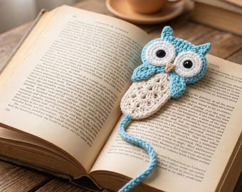 Crochet Owl Bookmark Pattern PDF | Cute Handmade Bookmark | Crochet DIY Gift Idea | Beginner Crochet Owl Amigurumi Pattern + Video Guide