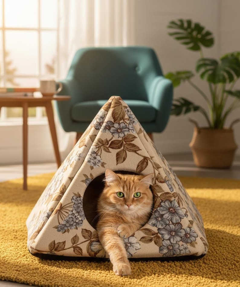 Cozy Cat Cave Sewing Pattern PDF | DIY Pet Bed Video Tutorial - Etsy