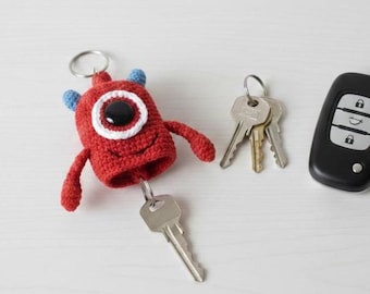 Crochet Monster Key Cover Pattern | Beginner Amigurumi PDF & Video