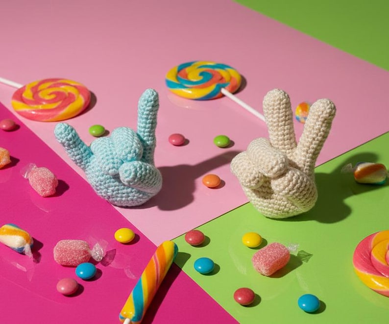 Poseable Crochet Hand Pattern | Amigurumi PDF with Video Guide (Digital Download) image 3