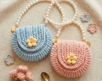 Crochet Crossbody Bag Pattern | Ribbed Round Purse Pattern | Beginner Crochet Bag Pattern PDF & Video Guide | Crochet Pattern Digital File