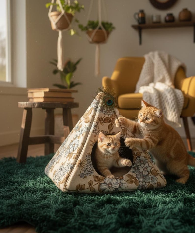 Cozy Cat Cave Sewing Pattern PDF | DIY Pet Bed Video Tutorial - Etsy