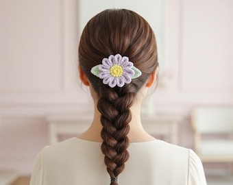 Crochet Hair Tie Written PDF Pattern | Daisy Blossom Hair Tie Crochet Pattern | Flowers Hair Bands | Beginner Crochet Pattern with Video