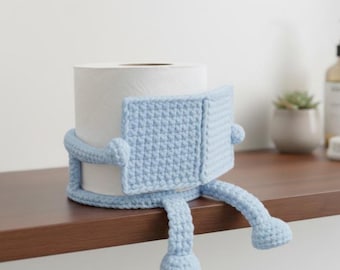 Crochet Toilet Paper Holder Pattern | Amigurumi Man Reading (PDF)