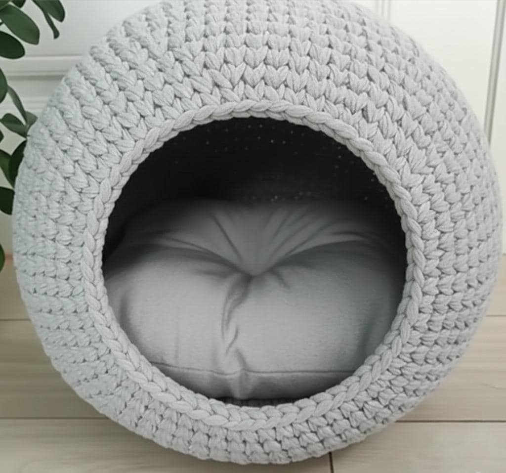 DIY Crochet Cat House Pattern | Video Tutorial - Etsy