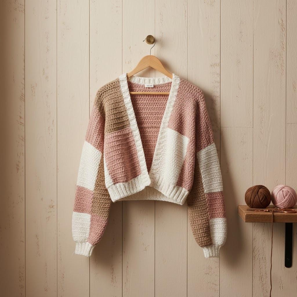 Oversized Granny Square Cardigan Pattern Bundle
