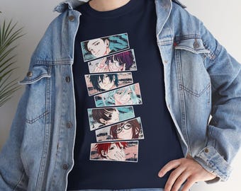 Anime Graphic Tee: Streetwear Manga Character Shirt, Unisex Cotton T-Shirt
