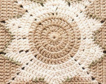 Ensemble de modèles de carrés au crochet « Grandma Square » | Motifs botaniques pour débutants (téléchargement PDF)