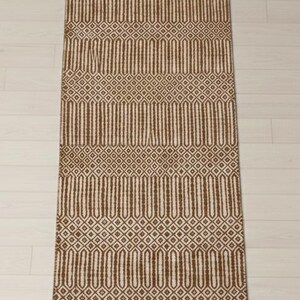 Esterilla de yoga de algodón tejida a mano, ecológica, antideslizante, con bolsa de transporte y correa. Brown
