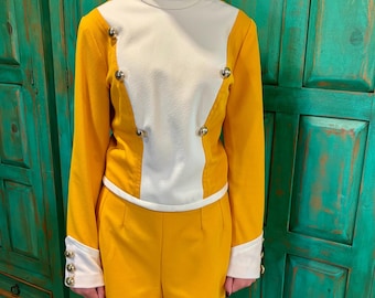vintage majorette, marching band uniform, women’s small, handmade, dress up, costume