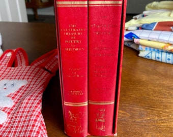 The Illustrated Treasury Of Children’s Literature 1955 & The Illustrated Treasury Of Poetry For Children 1973, 2 volumes in slipcase