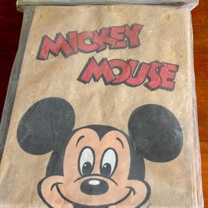 vintage Mickey Mouse brown lunch bags, NOS, set of 20, Carrousel, Walt Disney Company bild 3