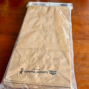 vintage Mickey Mouse brown lunch bags, NOS, set of 20, Carrousel, Walt Disney Company bild 5