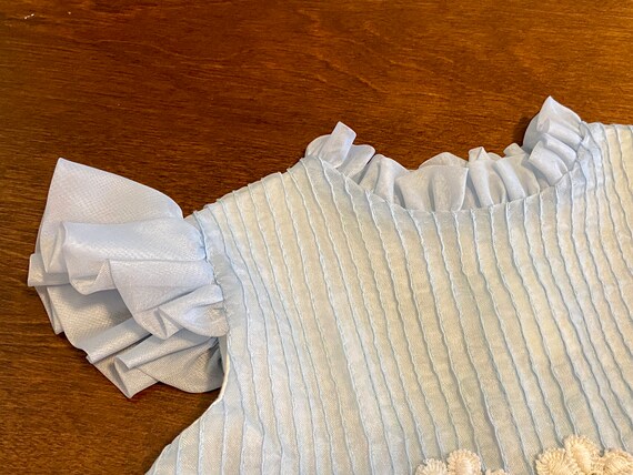 vintage baby blue sheer party dress, Toddle Time … - image 7