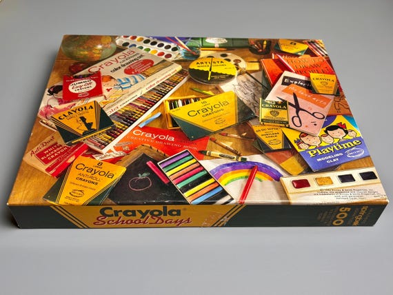 ★全てＵＳオリジナル盤★ダンスクラシック、ブギー、ガラージ名盤４枚セット Vintage Springbok Puzzle, Crayola School Days, 500 Piece Puzzle