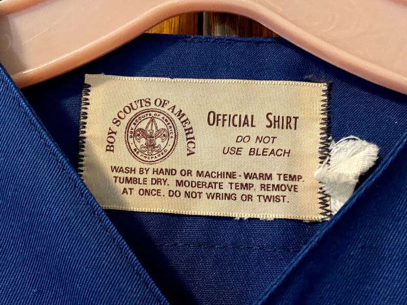 Vintage Cub Scout Uniform Shirt, Boy Scouts of America, Marlboro