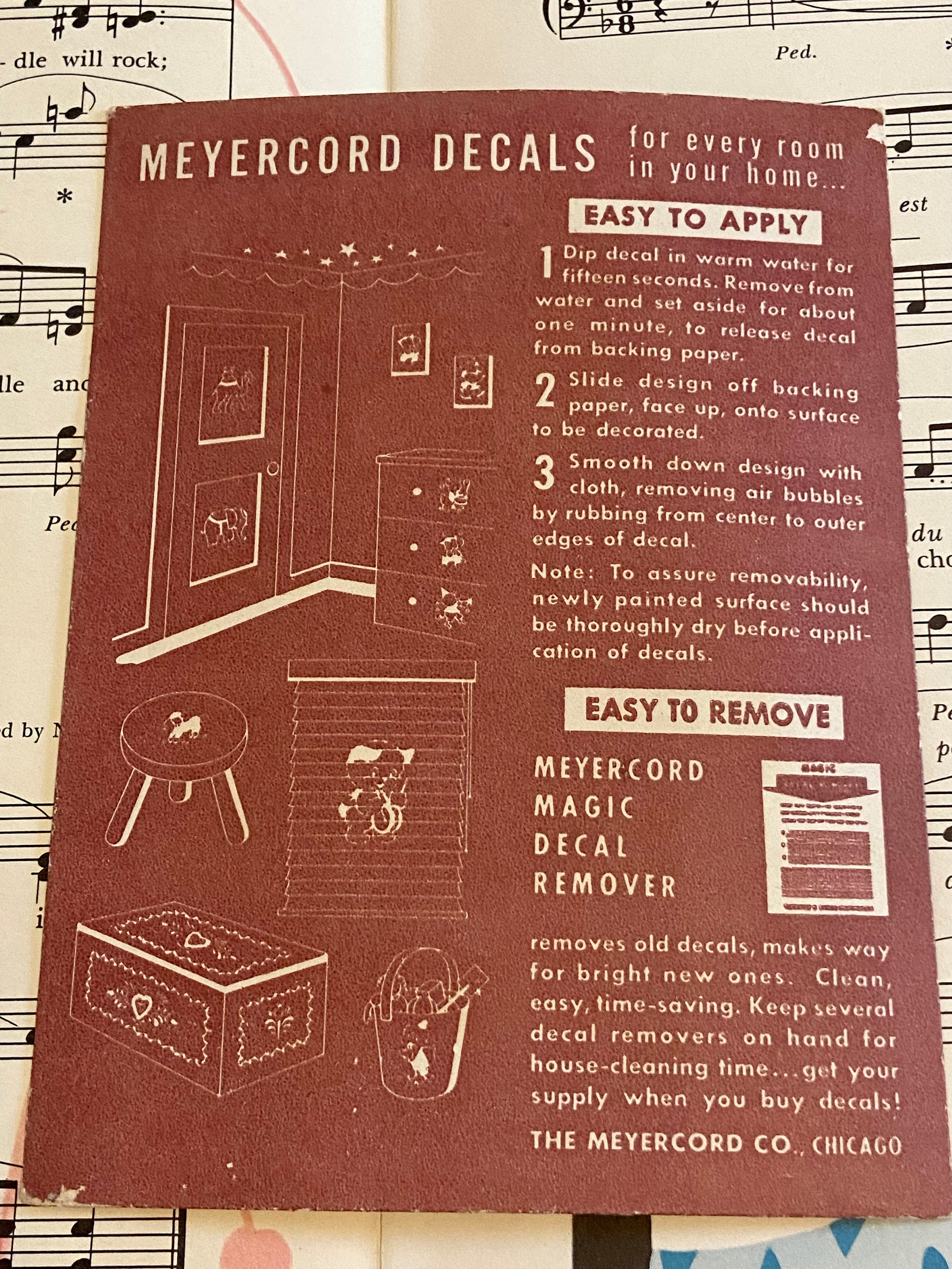 Planche De Décalcomanies Vintage Meyercord Sports Plein Air #902 - 6 Motifs - Années 1940