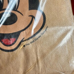 vintage Mickey Mouse brown lunch bags, NOS, set of 20, Carrousel, Walt Disney Company bild 2