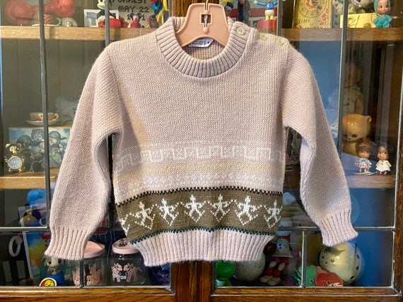 vintage kids sweater, Pickwick, Orlon sweater, 3-… - image 1