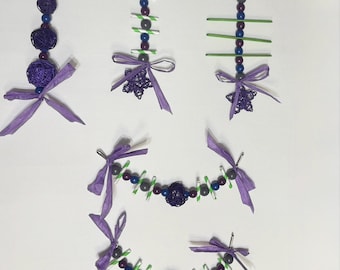 Stardust Serenade – Galaxy Chew Toy Set for Rats & Small Pets | Celestial Cage Decor