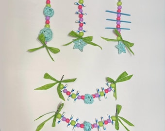 Rainbow Reverie – Pastel Rainbow Chew Toy Set for Rats & Small Pets | Cute Cage Decor