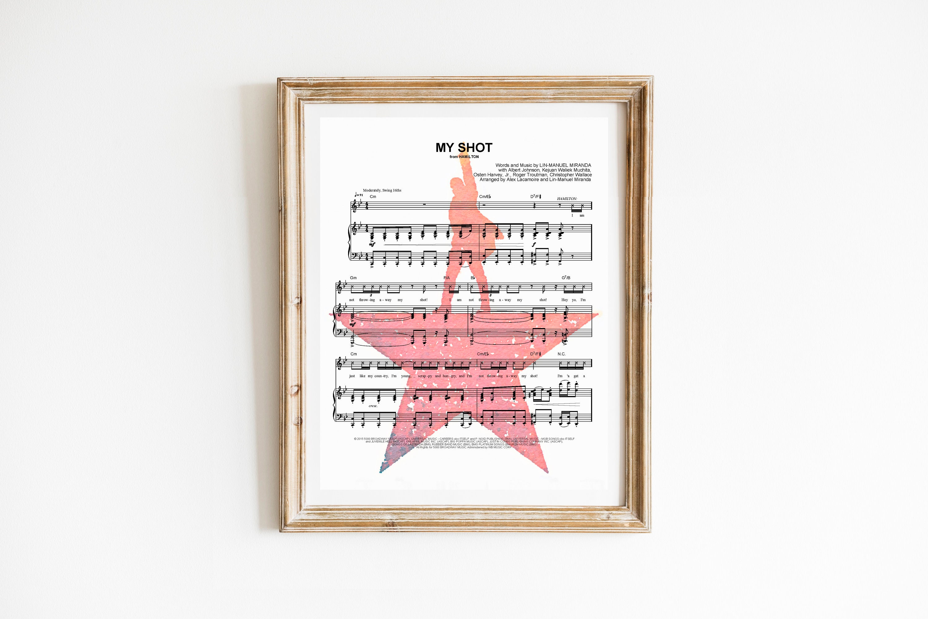 Hamilton musical my shot sale