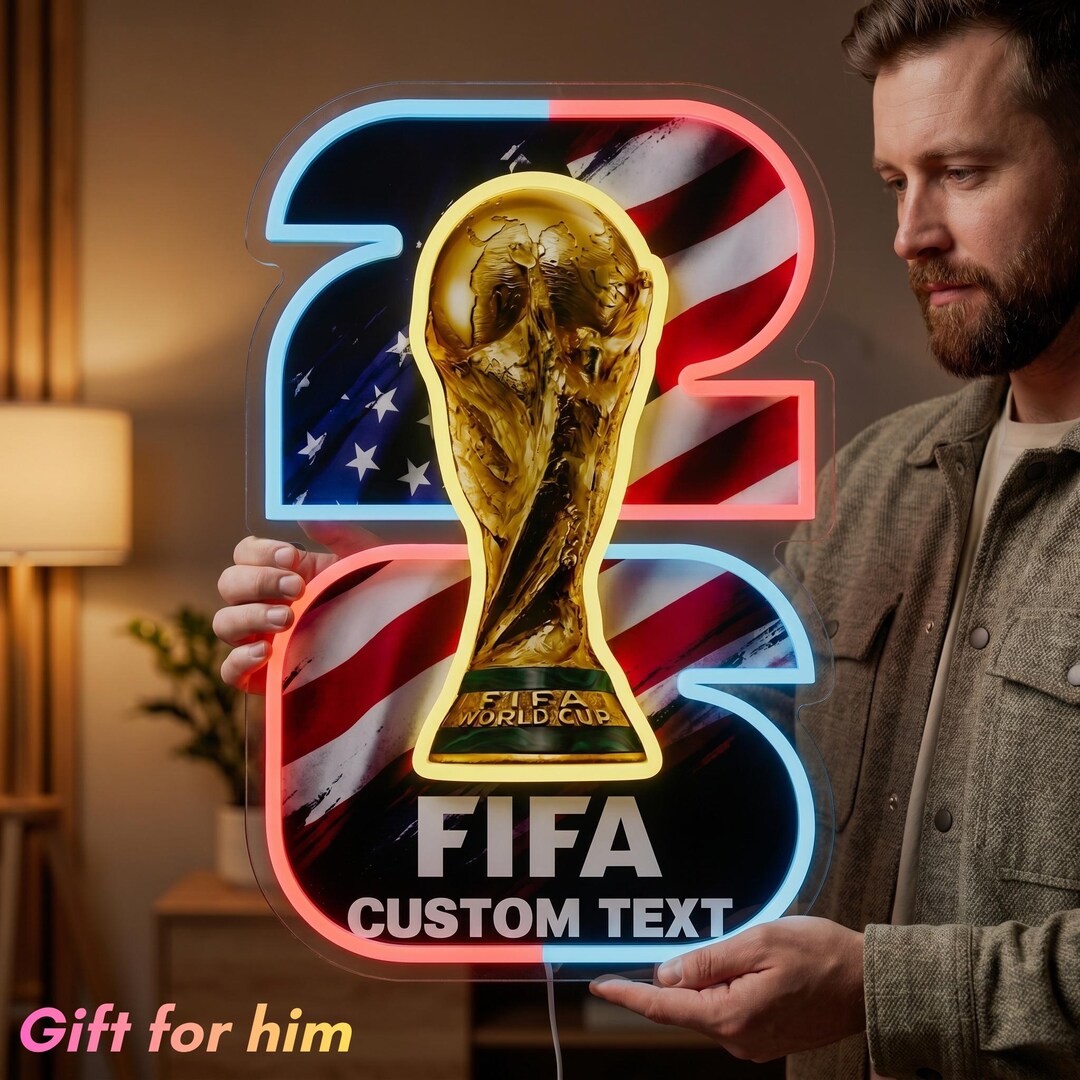 Fifa Cwc Leds Custom FIFA World Cup Neon Sign USA | Personalized Football LED Light ...