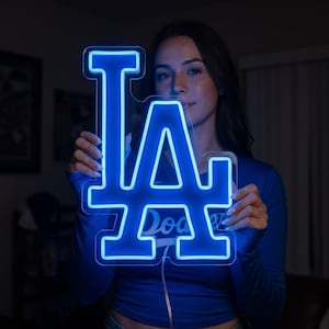 La Dodgers Neon Sign - Etsy