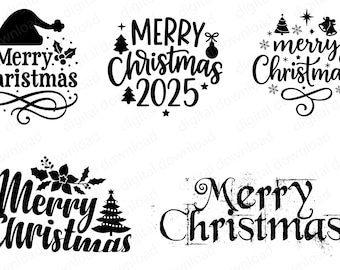 Christmas Ornaments SVG bundle digital download, Hanging Baubles, Christmas tree decorations