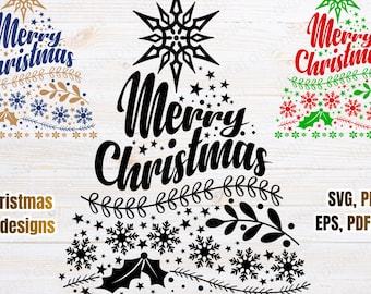 Christmas Tree Svg Bundle, Christmas Svg, Christmas Tree Clipart, Christmas Tree Svg, Christmas Cut Files