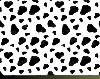 Cow print svg, seamless pattern svg, png, eps, pdf, dxf, Instant download, Animal print svg, Cut files, Cow spots
