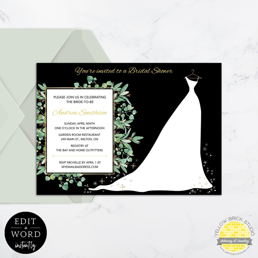 Printable Shower Invitation Template Instant Download - Etsy