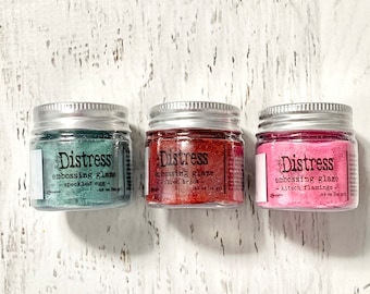 Tim Holtz Distress Embossing Glaze, 1 oz, scrapbooking, mixed media, card making, altered art, stamping, masking, paper