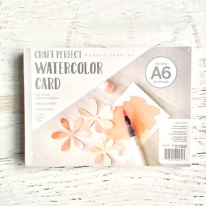 Tonic Craft Perfect aquarelkaart, A6, 4,5 x 6,25 inch, koudgeperst, zwaar papier, 15 vel, recyclebaar, helderwit, schilderen, papierkunst