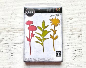 Tim Holtz Sizzix Large Stems, Sizzix Bigz L Die, for Card Making