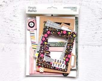 Simple Stories Good Stuff Chipboard Frames, planners, scrapbook, card making, stamping, art journaling, altered art, mixed media, camera