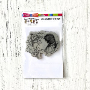 Stampendous reposicionable Cling Stamp, Cosmos Love, House Mouse de Ellen Jareckie, estampado, fabricación de tarjetas, álbumes de recortes, elaboración de papel