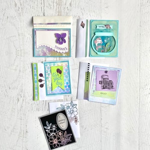 Tarjetas de felicitación, hechas a mano, paquete de 5, con sobres a juego, tarjeta con foto, condolencias, cumpleaños, aniversario, regalo, oraciones, agradecimiento, mejores deseos